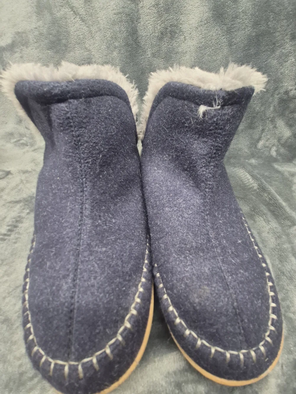 Men's Alpine Dearfoams Brixen Bootie Slippers Cozzy Furry Lining Outdoor Sole 10